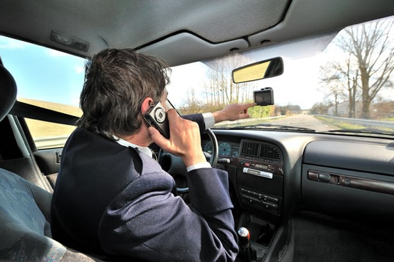 Talking on a cell phone while driving